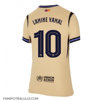 Barcelona Lamine Yamal #10 Tricou Fotbal Replică 2025-26 Femei Deplasare